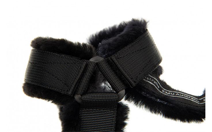 Sandały emu raven black 119160, czarny, futro naturalne - skórzane - sandały - buty damskie - kobieta 7