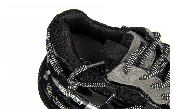 Sneakersy sca'viola b-206 black, czarny, skóra naturalna lakierowana  - obuwie sportowe - dla niej  - sale 7