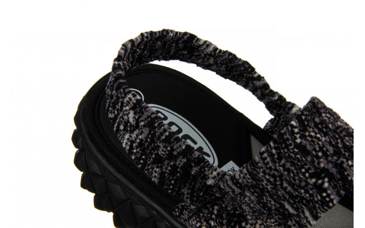 Sandały rock over sandal rockstone cashmere 032862, czarny, materiał - na platformie - sandały - buty damskie - kobieta 7
