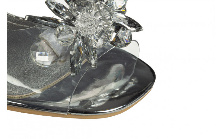 Sandały misstyl mira 01 blanc 202021, srebrny, skóra naturalna - sandały - buty damskie - kobieta 6