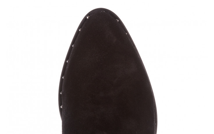 Botki bayla-195 19k-802 siyah black 195019, czarny, skóra naturalna  - zamszowe - botki - buty damskie - kobieta 8