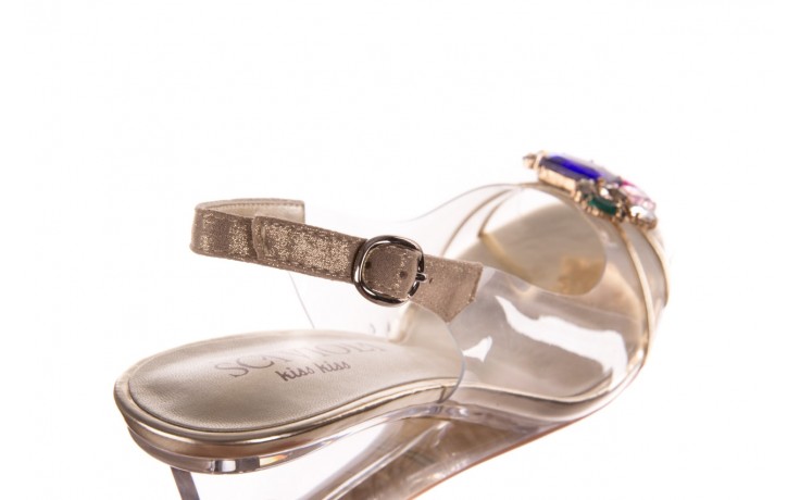 Sandały sca'viola g-30 gold, złoty, silikon  - gumowe - sandały - buty damskie - kobieta 7