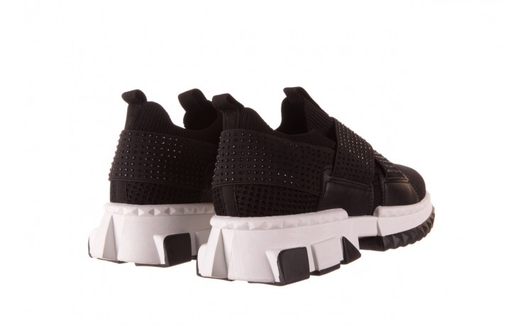 Sneakersy sca'viola l-06 black, czarny, materiał - obuwie sportowe - dla niej  - sale 3
