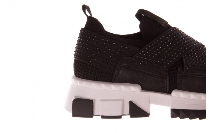 Sneakersy sca'viola l-06 black, czarny, materiał - obuwie sportowe - dla niej  - sale 7