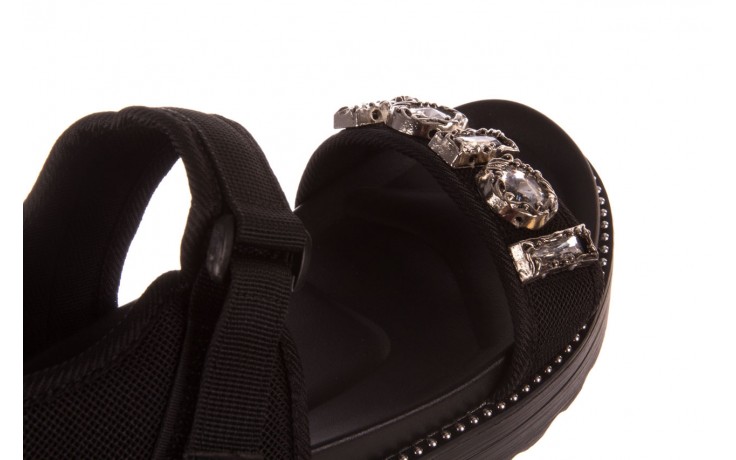 Sandały sca'viola l-13 black, czarny, materiał - sandały - buty damskie - kobieta 6