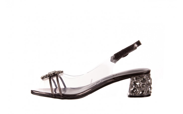 Sandały sca'viola g-25 pewter, srebrny, silikon  - buty damskie - kobieta 2