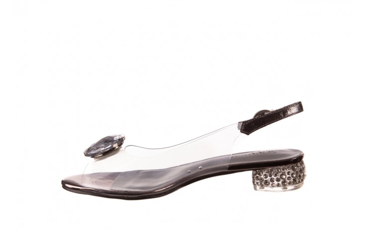 Sandały sca'viola g-15 silver 20, srebrny, silikon  - na obcasie - sandały - buty damskie - kobieta 2