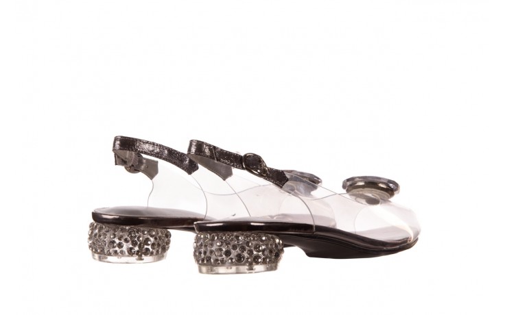 Sandały sca'viola g-15 silver 20, srebrny, silikon  - na obcasie - sandały - buty damskie - kobieta 3