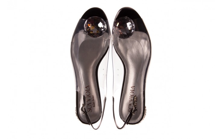 Sandały sca'viola g-15 black, czarny, silikon - sandały - buty damskie - kobieta 4
