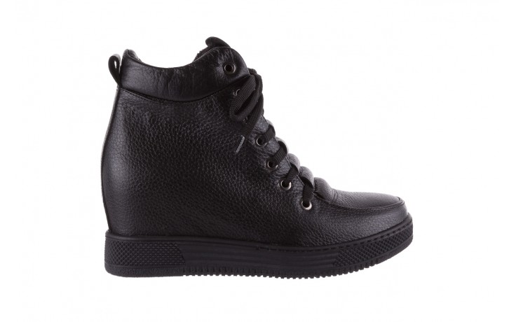 Sneakresy bayla-112 0235-io-20 czarne sneakersy, skóra naturalna  - obuwie sportowe - dla niej  - sale