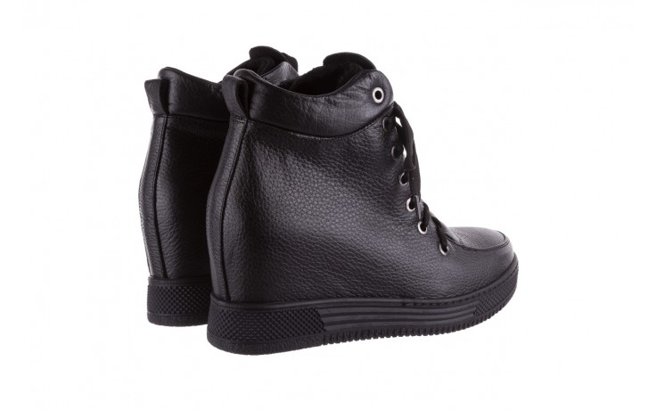 Sneakresy bayla-112 0235-io-20 czarne sneakersy, skóra naturalna  - obuwie sportowe - dla niej  - sale 3