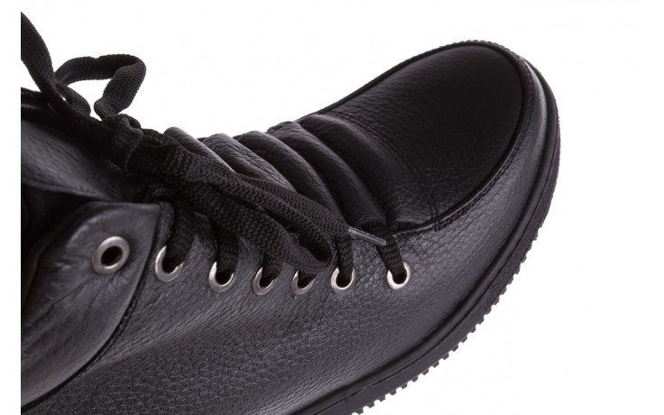 Sneakresy bayla-112 0235-io-20 czarne sneakersy, skóra naturalna  - obuwie sportowe - dla niej  - sale 5