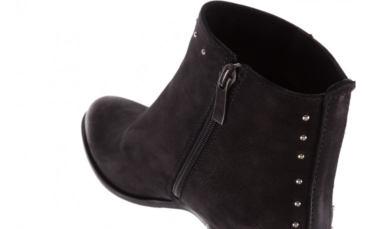 Botki bayla-170 2150 czarne botki, skóra naturalna  - buty zimowe - trendy - kobieta 6