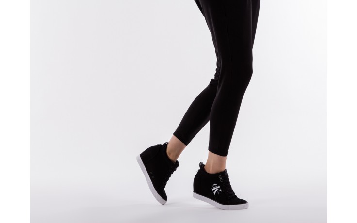 Calvin klein jeans ritzy canvas black - sneakersy - buty damskie - kobieta 6