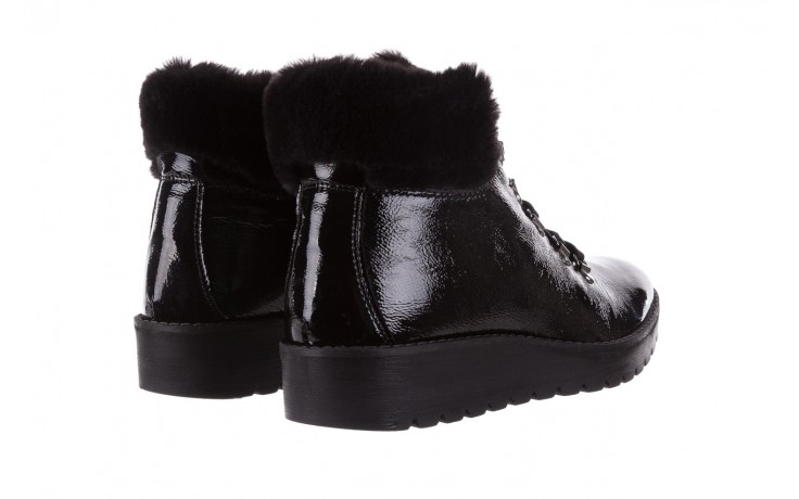 Trzewiki imac 205700 black czarny, skóra naturalna lakierowana - buty zimowe - trendy - kobieta 3