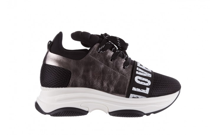 Sneakersy bayla-155 385-2800 czarne, materiał - obuwie sportowe - buty damskie - kobieta