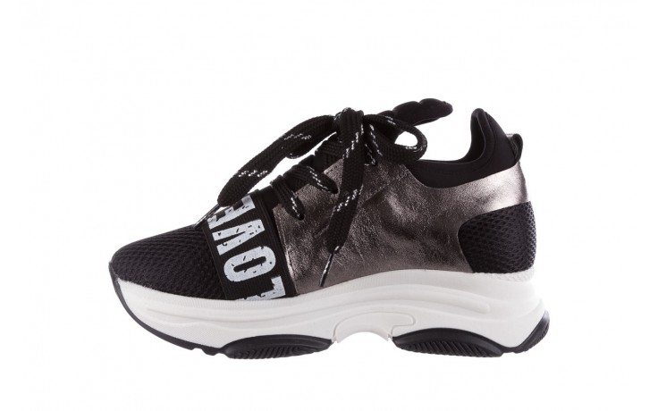 Sneakersy bayla-155 385-2800 czarne, materiał - obuwie sportowe - buty damskie - kobieta 2