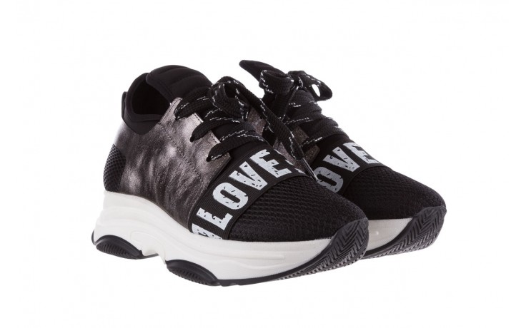 Sneakersy bayla-155 385-2800 czarne, materiał - obuwie sportowe - buty damskie - kobieta 1