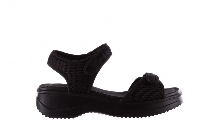 Sandały azaleia 320 321 black black 20, czarny, materiał - płaskie - sandały - buty damskie - kobieta