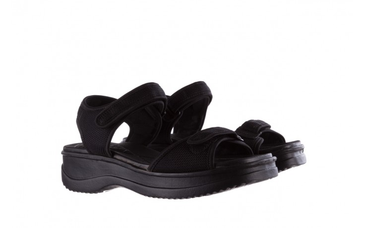Sandały azaleia 320 321 black black 20, czarny, materiał - płaskie - sandały - buty damskie - kobieta 1