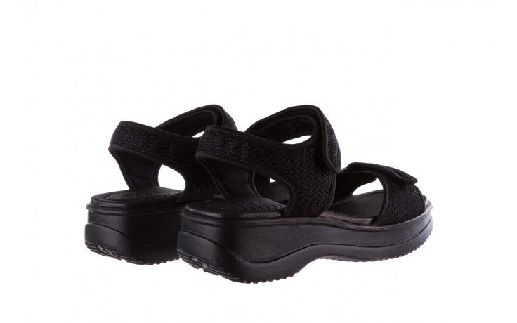 Sandały azaleia 320 321 black black 20, czarny, materiał - płaskie - sandały - buty damskie - kobieta 3