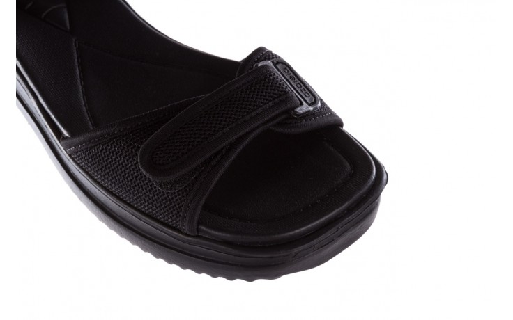 Sandały azaleia 320 321 black black 20, czarny, materiał - płaskie - sandały - buty damskie - kobieta 5