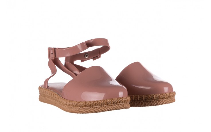 Sandały melissa espadrille + jason wu ad pink beige, róż, guma - gumowe - sandały - buty damskie - kobieta 1