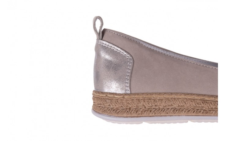 Espadryle bayla-100 485 szary, skóra naturalna  - espadryle - buty damskie - kobieta 7