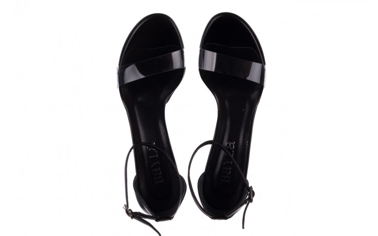 Sandały bayla-187 587-571 czarny, skóra ekologiczna  - na obcasie - sandały - buty damskie - kobieta 4