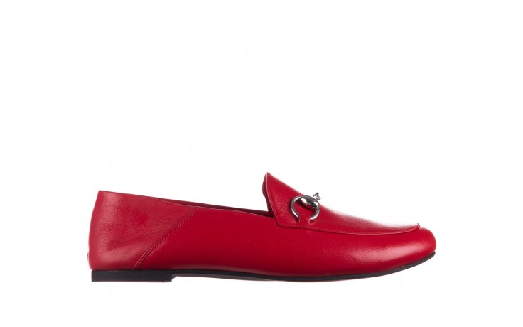 Półbuty bayla-161 088 6415 czerwony, skóra naturalna  - wygodne buty - trendy - kobieta