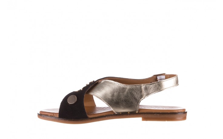 Sandały bayla-176 117z czarny złoty, skóra naturalna  - skórzane - sandały - buty damskie - kobieta 2