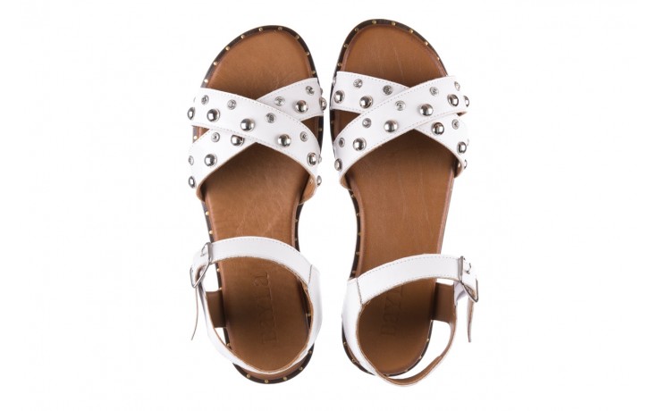 Sandały bayla-176 122 biały, skóra naturalna  - wygodne buty - trendy - kobieta 4