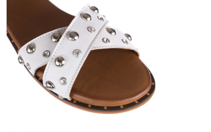 Sandały bayla-176 122 biały, skóra naturalna  - wygodne buty - trendy - kobieta 5