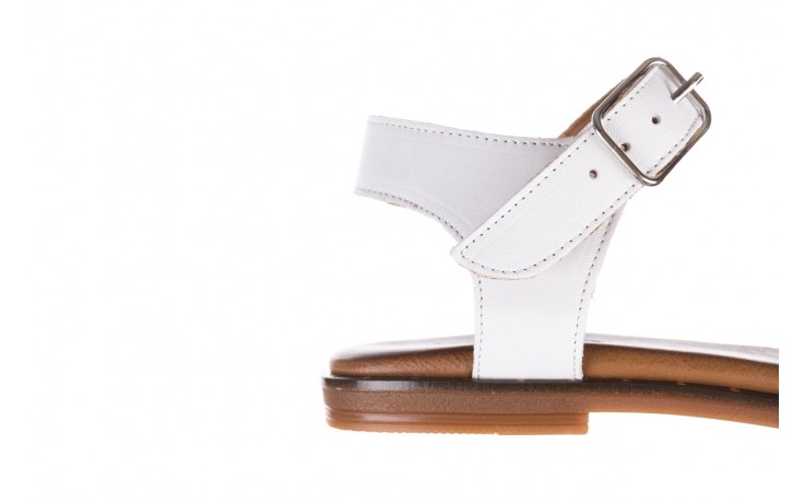 Sandały bayla-176 122 biały, skóra naturalna  - wygodne buty - trendy - kobieta 6