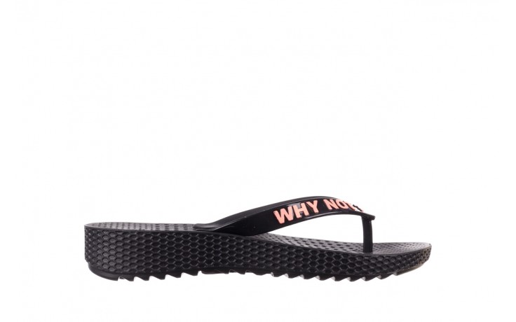Klapki dijean 291 344 black-coral, czarny, guma - wygodne buty - trendy - kobieta