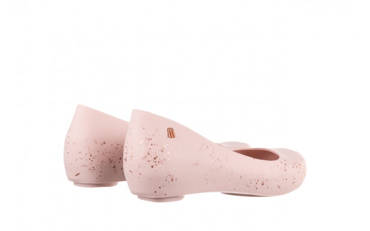 Baleriny melissa ultragirl splash ad pink metallic pink, róż, guma - peep toe - baleriny - buty damskie - kobieta 3