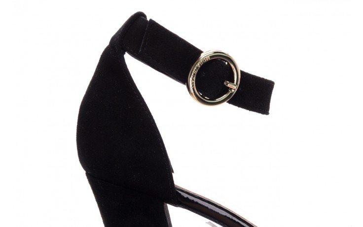 Sandały bayla-056 8024-21 czarny zamsz, skóra naturalna - formal style - trendy - kobieta 6