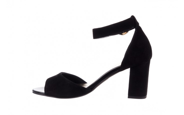 Sandały bayla-056 9249-21 czarny zamsz, skóra naturalna  - skórzane - sandały - buty damskie - kobieta 2