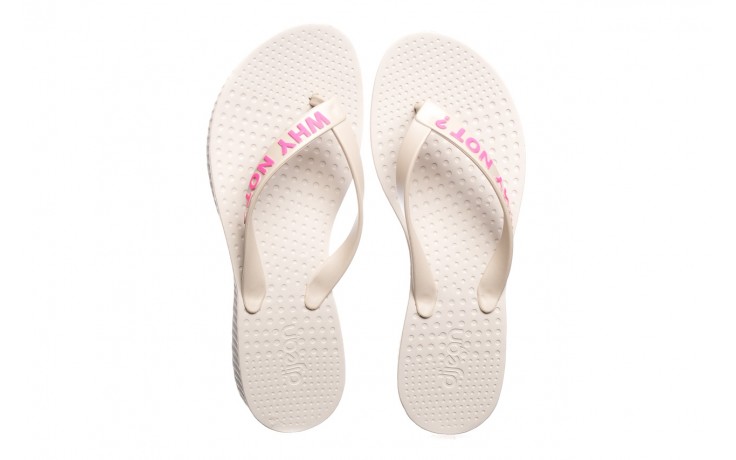 Klapki dijean 291 344 ivory-pink, beż, guma - gumowe/plastikowe - klapki - buty damskie - kobieta 4