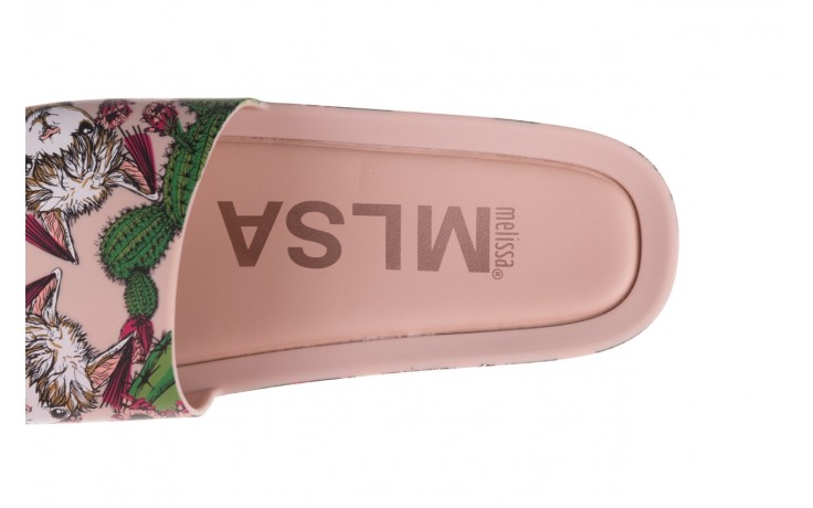 Klapki melissa beach slide 3db iv ad pink green, róż, guma - wygodne buty - trendy - kobieta 7