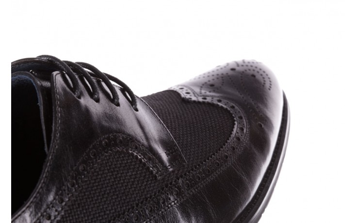 Półbuty brooman b-800-179 black, czarny, skóra naturalna  - sale - buty męskie - mężczyzna 7