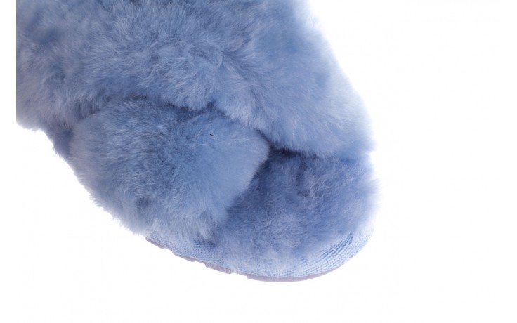 Klapki emu mayberry baby blue, niebieski, futro naturalne  - klapki - buty damskie - kobieta 5