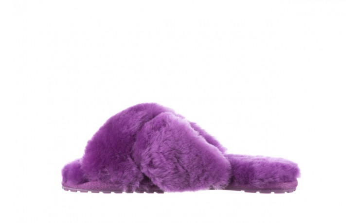 Klapki emu mayberry purple, fiolet, futro naturalne  - sale - buty damskie - kobieta 2