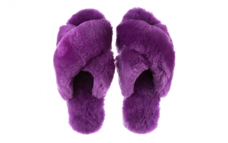 Klapki emu mayberry purple, fiolet, futro naturalne  - klapki - buty damskie - kobieta 4