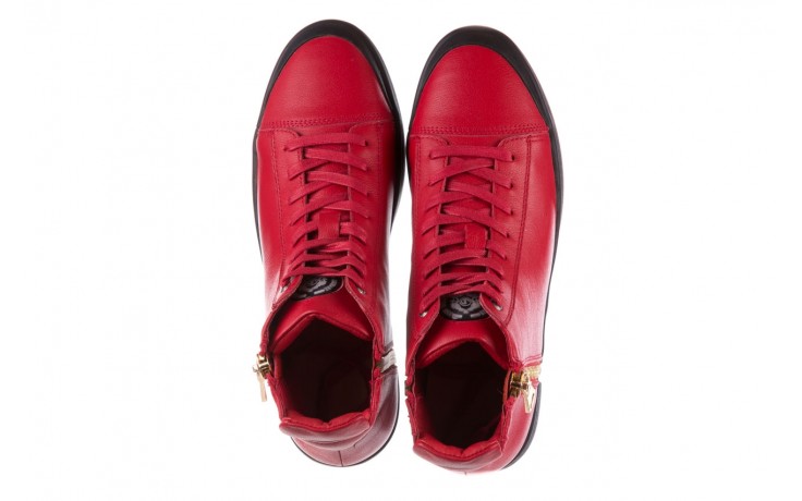 Trampki john doubare m5761-3 red, czerwony, skóra naturalna - obuwie sportowe - dla niego - sale 3