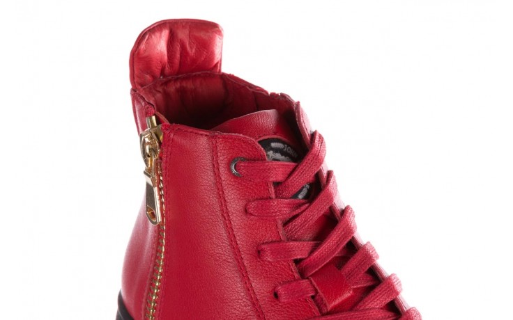 Trampki john doubare m5761-3 red, czerwony, skóra naturalna - obuwie sportowe - dla niego - sale 7