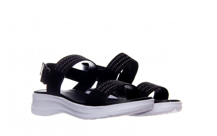 Sandały azaleia 330 561 black,  czarny, skóra ekologiczna  - płaskie - sandały - buty damskie - kobieta 1