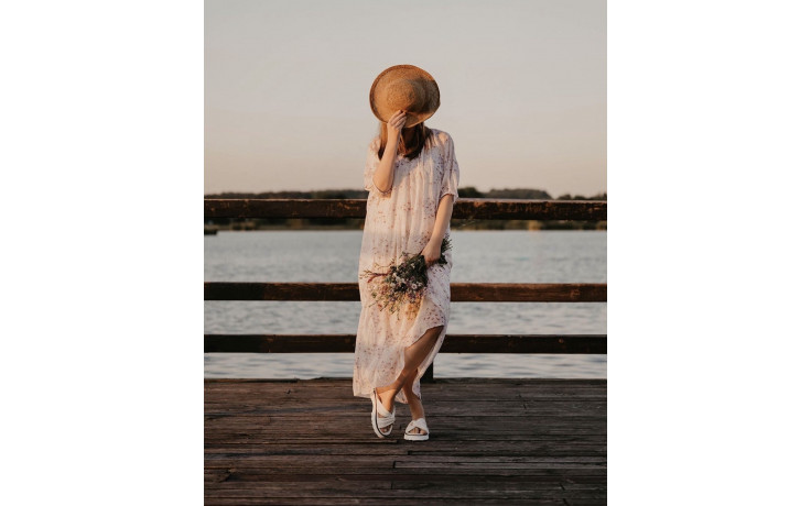 Klapki emu silky coconut 119161, biały, skóra naturalna - klapki - dla niej  - sale