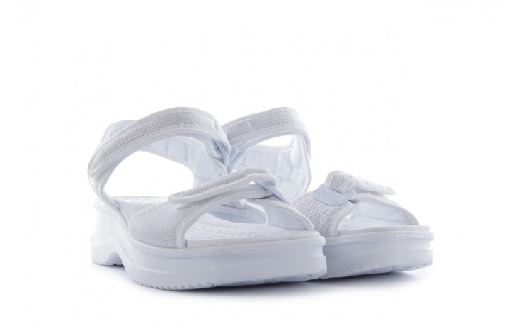 Sandały azaleia 320 321 white 19, biały, materiał - płaskie - sandały - buty damskie - kobieta 1