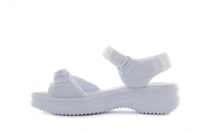 Sandały azaleia 320 321 white 18, biały, materiał - płaskie - sandały - buty damskie - kobieta 2